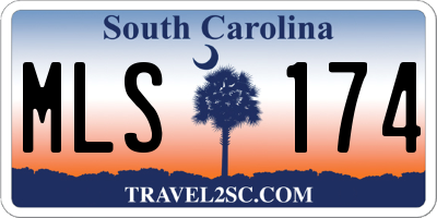 SC license plate MLS174