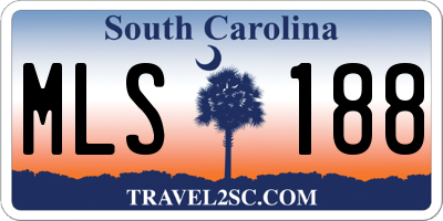 SC license plate MLS188