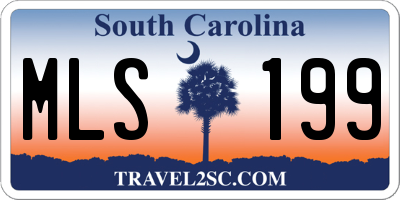 SC license plate MLS199