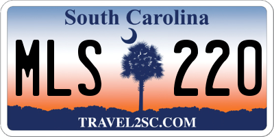 SC license plate MLS220