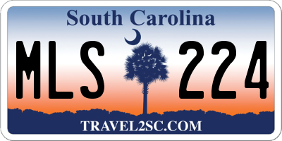 SC license plate MLS224