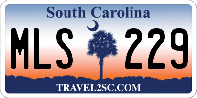SC license plate MLS229