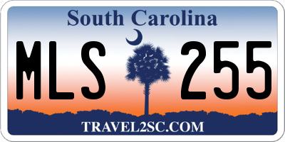 SC license plate MLS255