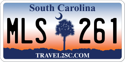 SC license plate MLS261