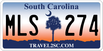 SC license plate MLS274