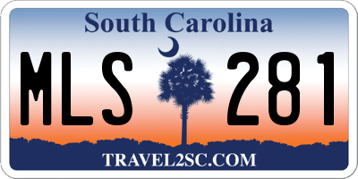 SC license plate MLS281