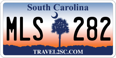 SC license plate MLS282