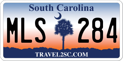 SC license plate MLS284