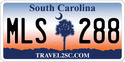 SC license plate MLS288