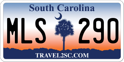 SC license plate MLS290