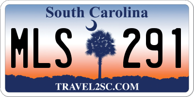 SC license plate MLS291