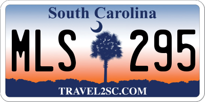 SC license plate MLS295