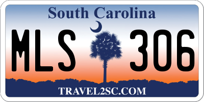 SC license plate MLS306