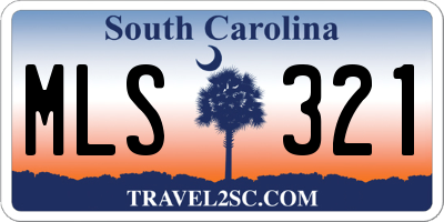 SC license plate MLS321