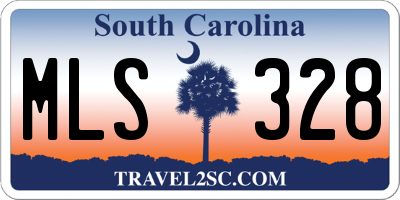 SC license plate MLS328