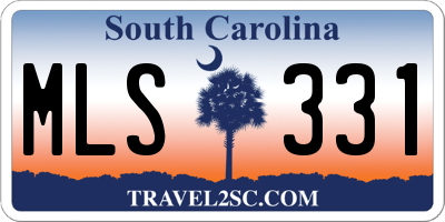 SC license plate MLS331