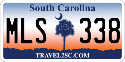 SC license plate MLS338