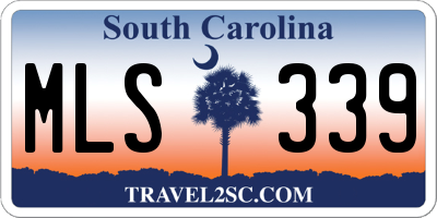 SC license plate MLS339