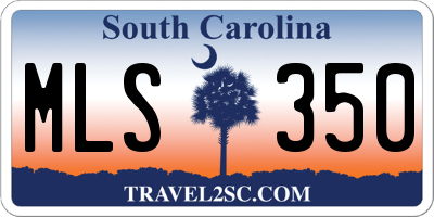SC license plate MLS350