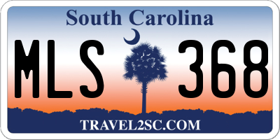 SC license plate MLS368