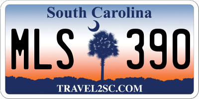 SC license plate MLS390