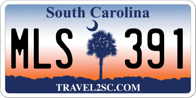 SC license plate MLS391