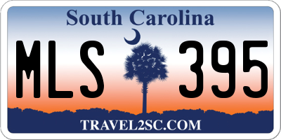 SC license plate MLS395