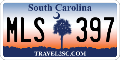 SC license plate MLS397