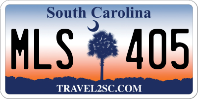 SC license plate MLS405