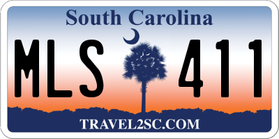 SC license plate MLS411
