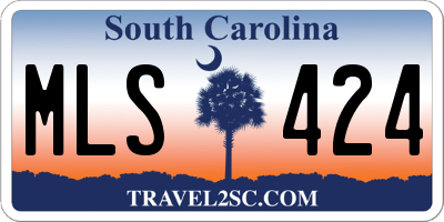 SC license plate MLS424