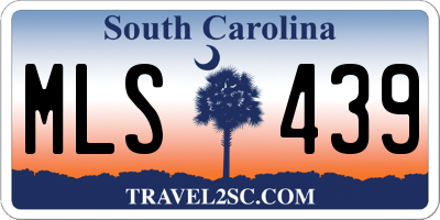 SC license plate MLS439