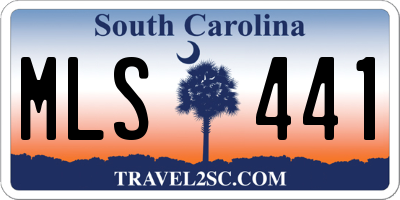 SC license plate MLS441