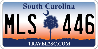 SC license plate MLS446