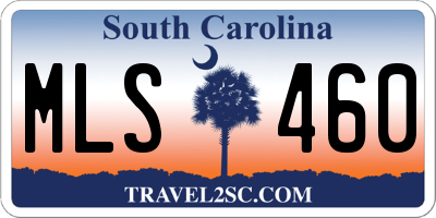 SC license plate MLS460
