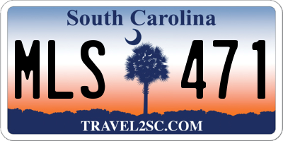 SC license plate MLS471