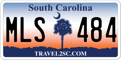 SC license plate MLS484