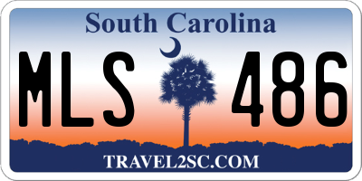 SC license plate MLS486