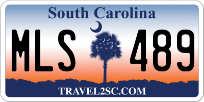 SC license plate MLS489