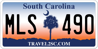 SC license plate MLS490