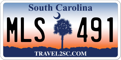 SC license plate MLS491