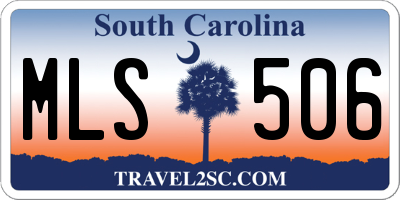 SC license plate MLS506