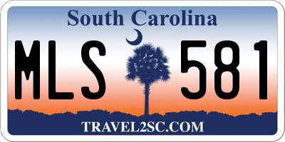 SC license plate MLS581