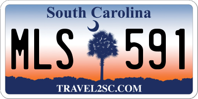SC license plate MLS591