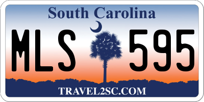 SC license plate MLS595
