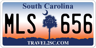 SC license plate MLS656