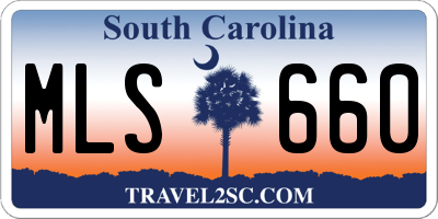 SC license plate MLS660