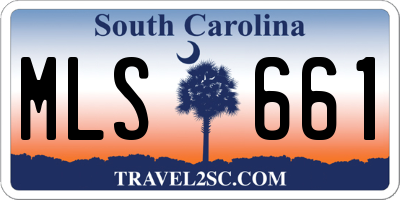 SC license plate MLS661