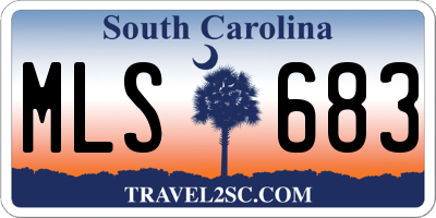 SC license plate MLS683