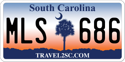 SC license plate MLS686